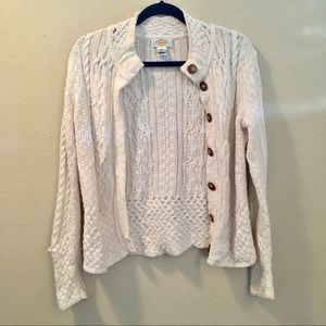 Talbots White Cardigan